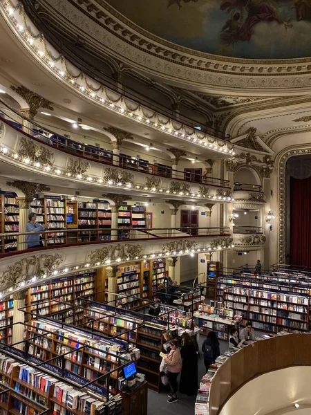 Buenos Aires Argentyna Ateneo Grand Splendid Księgarnia Buenos Aires Która — Zdjęcie stockowe