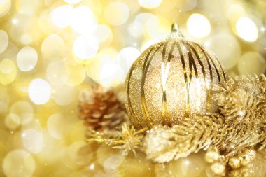 Altın christmas dekorasyon
