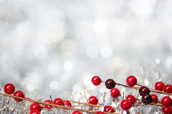 Silver Christmas background — Stock Photo, Image