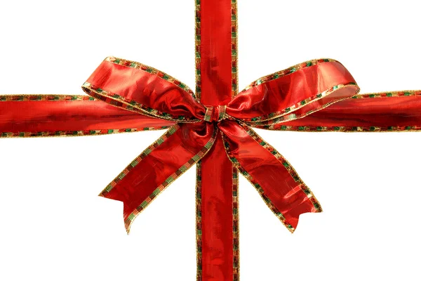 Shiny red bow — Stock Photo, Image