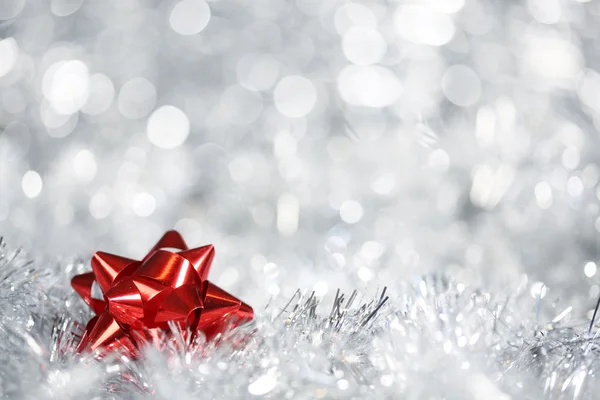 Silver Christmas background — Stock Photo, Image