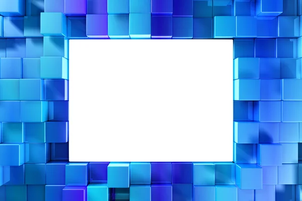 Glänzende blaue Blöcke — Stockfoto