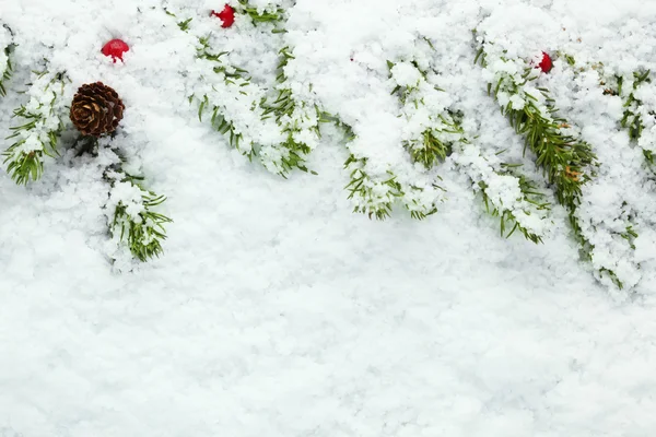 Jul snö bakgrunden — Stockfoto