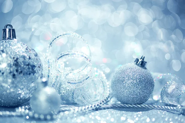 Голубой рождественский фон — стоковое фото