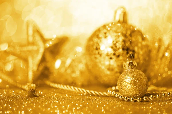 Golden Christmas background Stock Picture