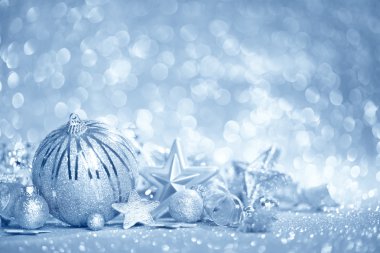 Mavi Noel arkaplanı