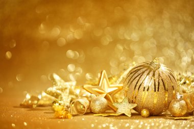 Altın Noel arkaplanı