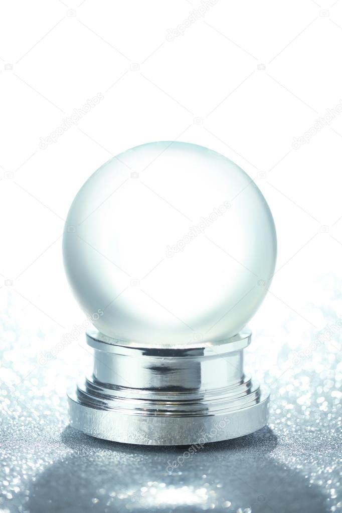 Empty snow globe