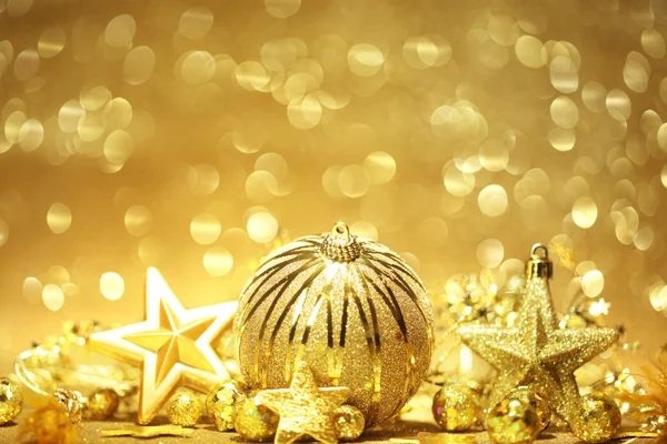 Goldene Weihnachten — Stockfoto