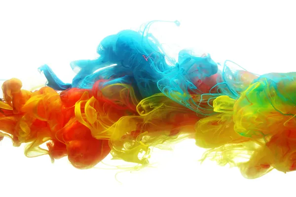 Colorful ink in water — Stock Photo, Image