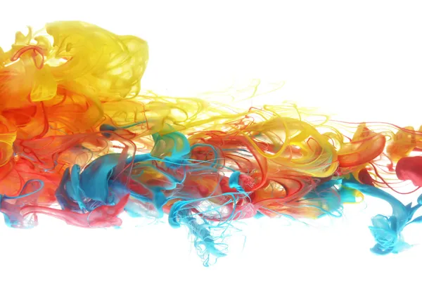 Colorful ink in water — Stock Photo, Image