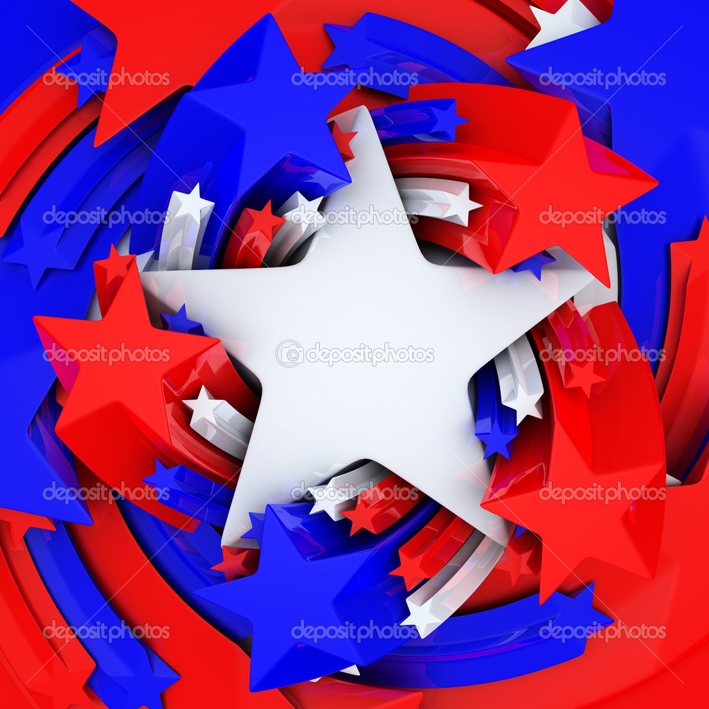 Red, white, and blue stars