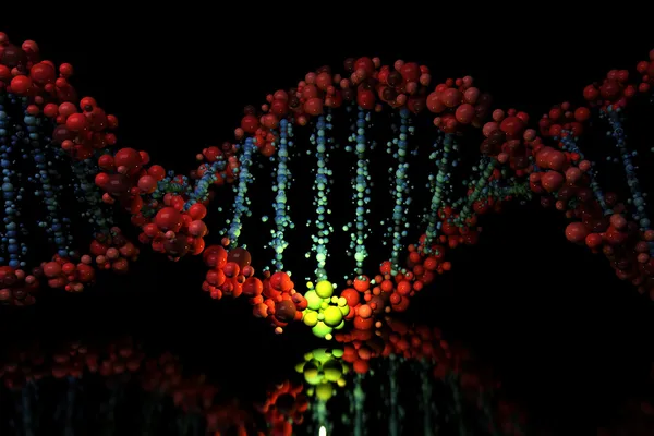 Flaw in DNA background — Stock Photo, Image