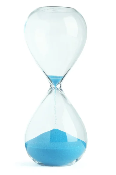 Reloj de arena azul — Foto de Stock