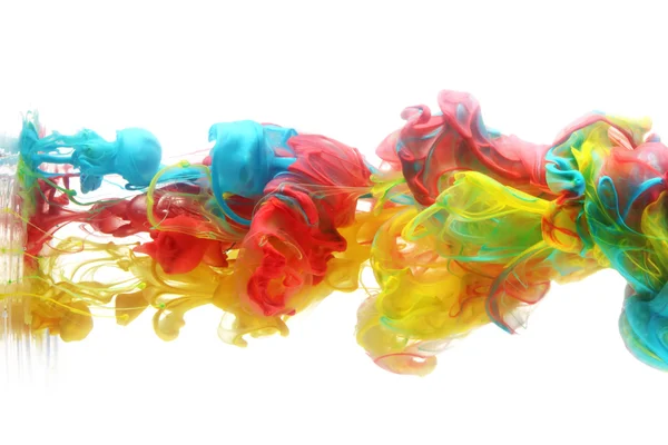 Colorful ink in water — Stock Photo, Image