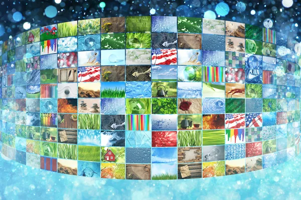 Collage of images background — Stock Photo, Image