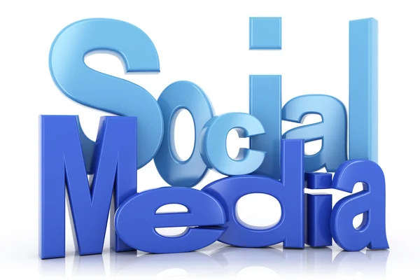 Social media text — Stock Photo, Image