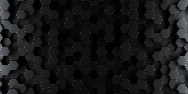 Dark Hexagon Wallpaper Background Render — Stock Photo, Image