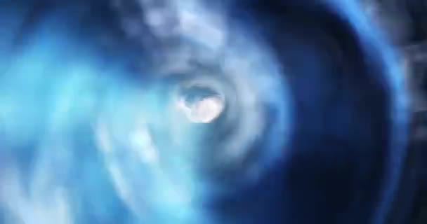 Ansicht Eines Sich Drehenden Wasserwirbels Eines Schnell Fließenden Whirlpools Oder — Stockvideo