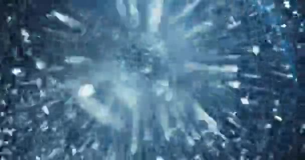 Spinning Vortex Van Glinsterende Lichten Abstracte Science Fiction Fantasy Portal — Stockvideo