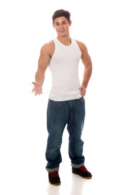 Casual genç adam
