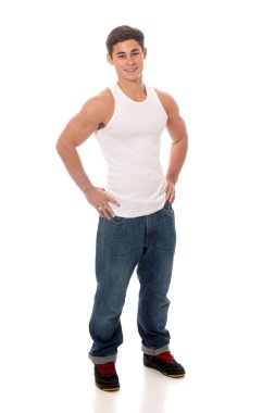 Casual genç adam