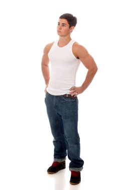 Casual genç adam