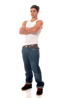 Casual genç adam