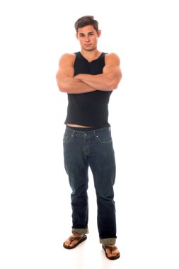 Casual genç adam
