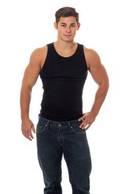 Casual genç adam