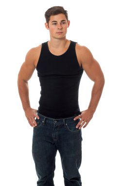 Casual genç adam