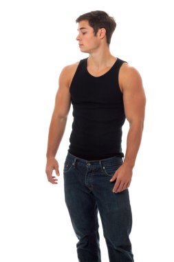 Casual genç adam