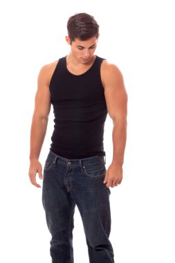 Casual genç adam