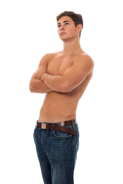 Aantrekkelijke shirtless man — Stockfoto