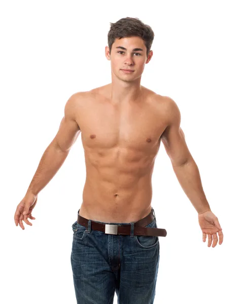 Aantrekkelijke shirtless man — Stockfoto