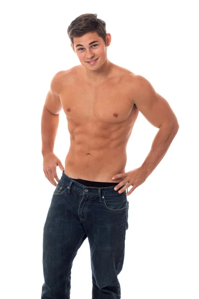 Aantrekkelijke shirtless man — Stockfoto