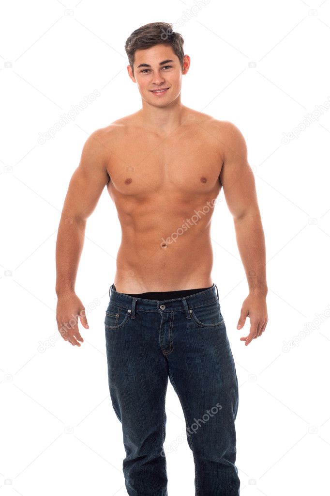 Attractive Shirtless Man