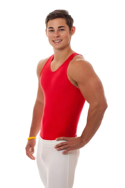 Mannelijke gymnast — Stockfoto