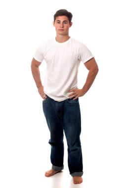 Casual genç adam