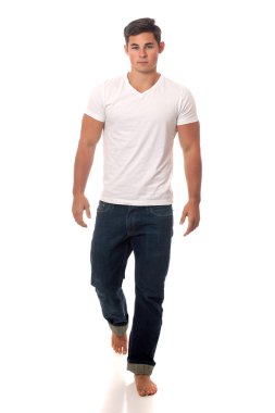 Casual genç adam