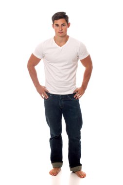 Casual genç adam