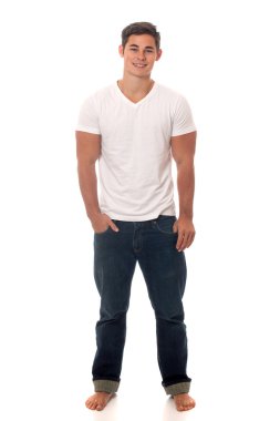 Casual genç adam