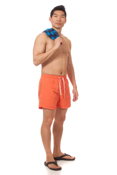 Człowiek w strój kąpielowy — Zdjęcie stockowe