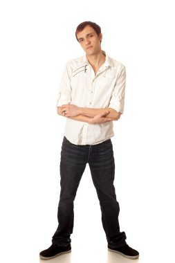 Casual genç adam