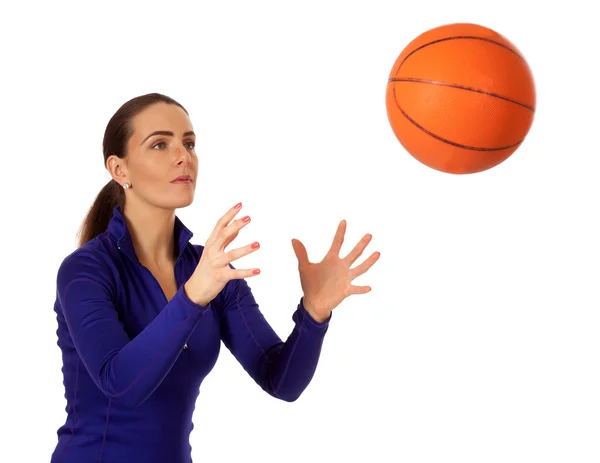 Женская баскетбольная — стоковое фото