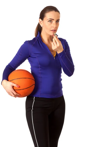 Women's Basketball Coach — Stockfoto