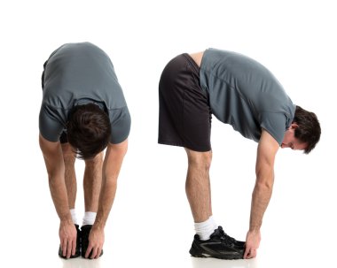 Man Stretching clipart