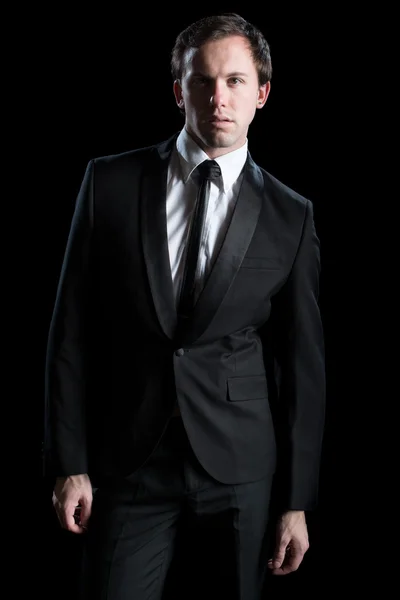 Man in Black Suit — Stock Photo, Image