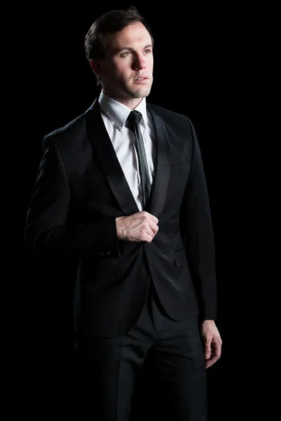 Man in Black Suit — Stock Photo, Image