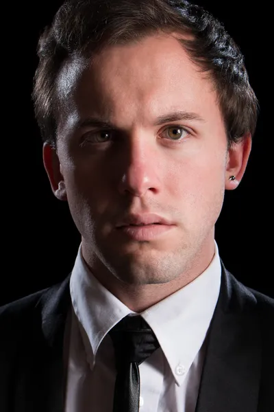 Black Tie Headshot — Stock Photo, Image